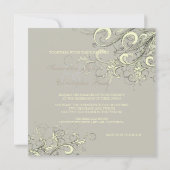 PixDezines crèmezirls+grafiet/DIY achtergrond Kaart (Achterkant)