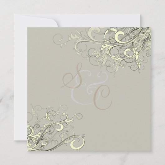 PixDezines crèmezirls+grafiet/DIY achtergrond Kaart (Voorkant)