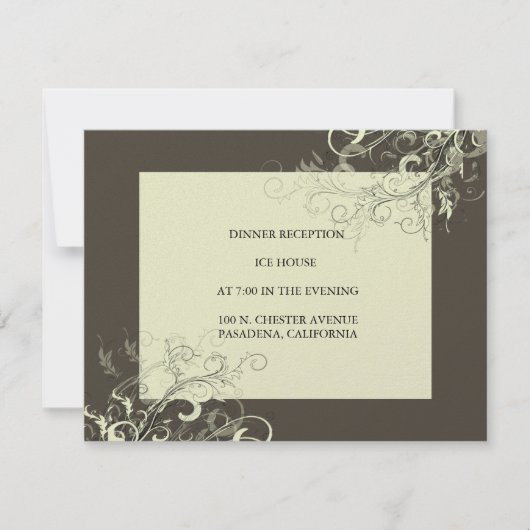 PixDezines crèmezirls+grafiet Kaart (Voorkant)