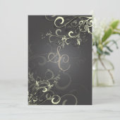 PixDezines crèmezirls+grafiet Kaart (Staand voorkant)