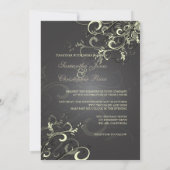 PixDezines crèmezirls+grafiet Kaart (Achterkant)