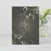 PixDezines crèmezirls+grafiet Kaart (Staand voorkant)