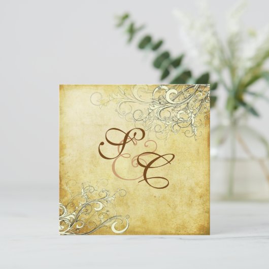 PixDezines  crèmezwenken Kaart (Staand voorkant)