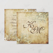 PixDezines  crèmezwenken Kaart (Voorkant / Achterkant)