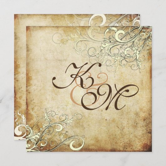 PixDezines  crèmezwenken Kaart (Voorkant / Achterkant)