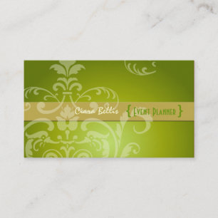 PixDezines Crest Damask Visitekaartje
