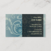 PixDezines Crest Damask Visitekaartje (Achterkant)