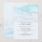 PixDezines Crystal Blue Shoreline Vrijgezellenfees Kaart (Voorkant / Achterkant)