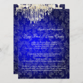 PixDezines crystal chandelier/barokdemask Kaart (Voorkant / Achterkant)