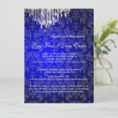 PixDezines crystal chandelier/barokdemask Kaart (Staand voorkant)