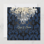 PixDezines Crystal Chandelier + Baroque Damask Kaart (Achterkant)