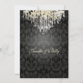 PixDezines Crystal Chandelier+baroque damask Kaart (Achterkant)