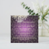 PixDezines Crystal Chandelier + Baroque Damask Kaart (Staand voorkant)