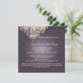 PixDezines Crystal Chandelier + Celine Damask Kaart (Staand voorkant)