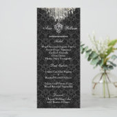 PixDezines crystal chandelier/damask/menu Menu (Staand voorkant)