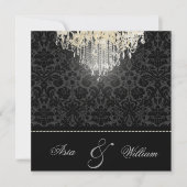 PixDezines crystal chandelier/desiree damask Kaart (Voorkant)