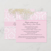 PixDezines Crystal Chandelier + Moiré Damask Kaart (Voorkant / Achterkant)