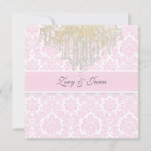 PixDezines Crystal Chandelier + Moiré Damask Kaart (Achterkant)