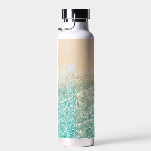 PixDezines Crystal Clear Shoreline Beach Waterfles (Rechts)