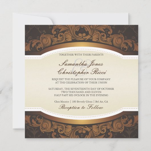 PixDezines Cubana Damask Kaart (Achterkant)