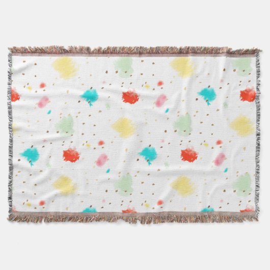 PixDezines Cupcake Sprinkles/Faux Gold Deken (Voorkant)