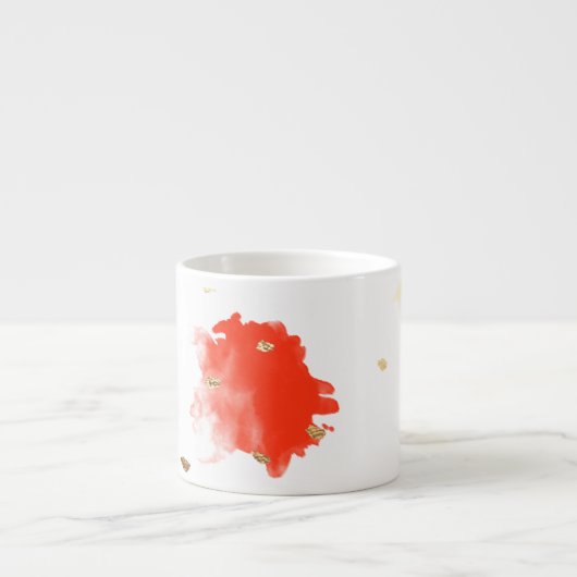 PixDezines Cupcake Sprinkles/Faux Gold Espresso Kop (Voorkant)