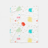 PixDezines Cupcake Sprinkles/Faux Gold Fleece Deken (Voorkant)