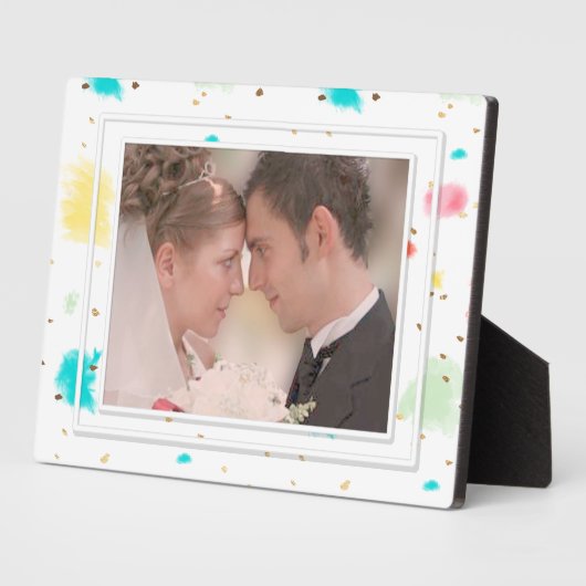 PixDezines Cupcake Sprinkles/Faux Gold Fotoplaat (Zijkant)