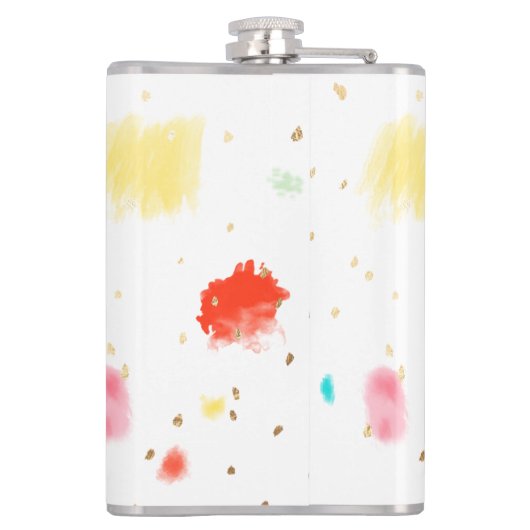 PixDezines Cupcake Sprinkles/Faux Gold Heupfles (Achterkant)