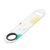 PixDezines Cupcake Sprinkles/Faux Gold Speed Flessenopener (Voorkant Gekanteld)