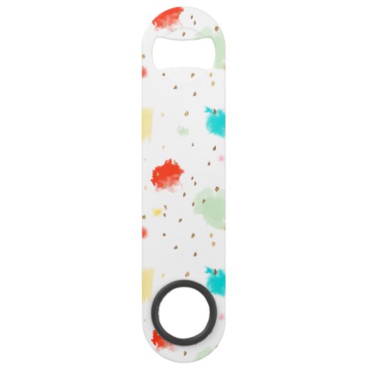 PixDezines Cupcake Sprinkles/Faux Gold Speed Flessenopener (Achterkant)