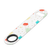 PixDezines Cupcake Sprinkles/Faux Gold Speed Flessenopener (Achterkant Gekanteld)