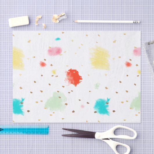 PixDezines Cupcake Sprinkles/Faux Gold Tissuepapier (Craft)