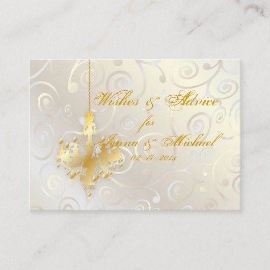 PixDezines Cupcake Swirls+Chandelier~Advice Kaarte Advieskaart (Voorkant)