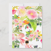 PixDezines Cupcakes & Bubble Spring Floral Kaart (Achterkant)