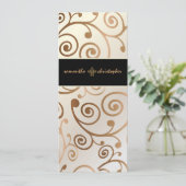 PixDezines Cupcakes Swirls / koper / goud Kaart (Staand voorkant)