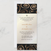 PixDezines Cupcakes Swirls / koper / goud Kaart (Achterkant)