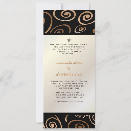 PixDezines Cupcakes Swirls / koper / goud Kaart (Achterkant)