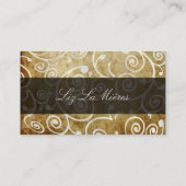 PixDezines cupcakes wervelingen + gouden Visitekaartje (Achterkant)