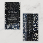 PixDezines cupcakes wervelingen + gouden Visitekaartje (Voorkant / Achterkant)