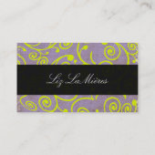 PixDezines cupcakes wervelingen + limoen en lavend Visitekaartje (Achterkant)