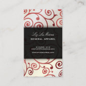 PixDezines cupcakes zwirls + ruby red Visitekaartje (Voorkant)