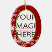 PixDezines Custom Photo Lijst/DIY kleuren Keramisch Ornament (Achterkant)