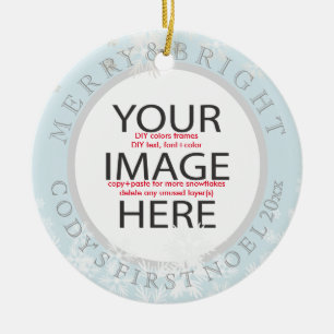 PixDezines Custom Photo Ornament/DIY kleuren Keramisch Ornament