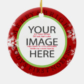 PixDezines Custom Photo Ornament/DIY kleuren Keramisch Ornament (Achterkant)