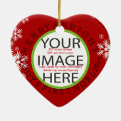 PixDezines Custom Photo Ornament/DIY kleuren Keramisch Ornament (Achterkant)