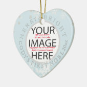 PixDezines Custom Photo Ornament/DIY kleuren Keramisch Ornament (Links)