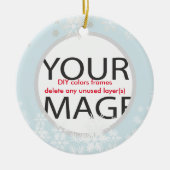 PixDezines Custom Photo Ornament/DIY kleuren Keramisch Ornament (Voorkant)