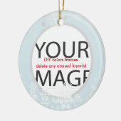 PixDezines Custom Photo Ornament/DIY kleuren Keramisch Ornament (Links)