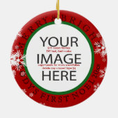 PixDezines Custom Photo Ornament/DIY kleuren Keramisch Ornament (Achterkant)